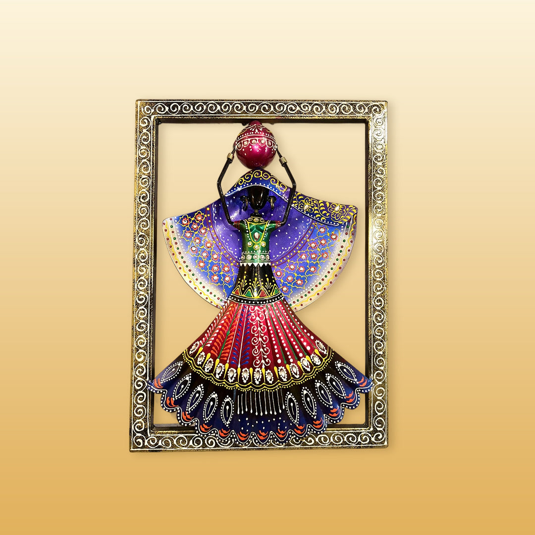 Metal Kalbelia Frame – Multicolor