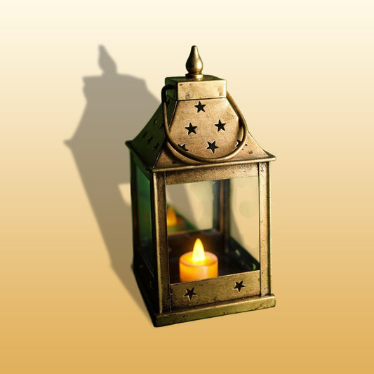 Metal Glass Lantern