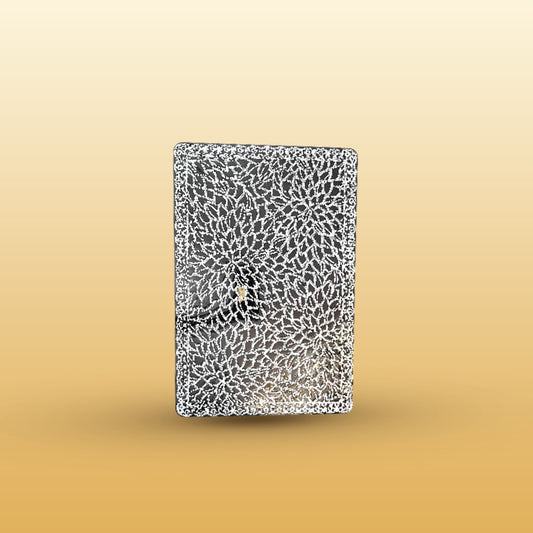 Silver Color Floral Designed Table Mat 6 pcs