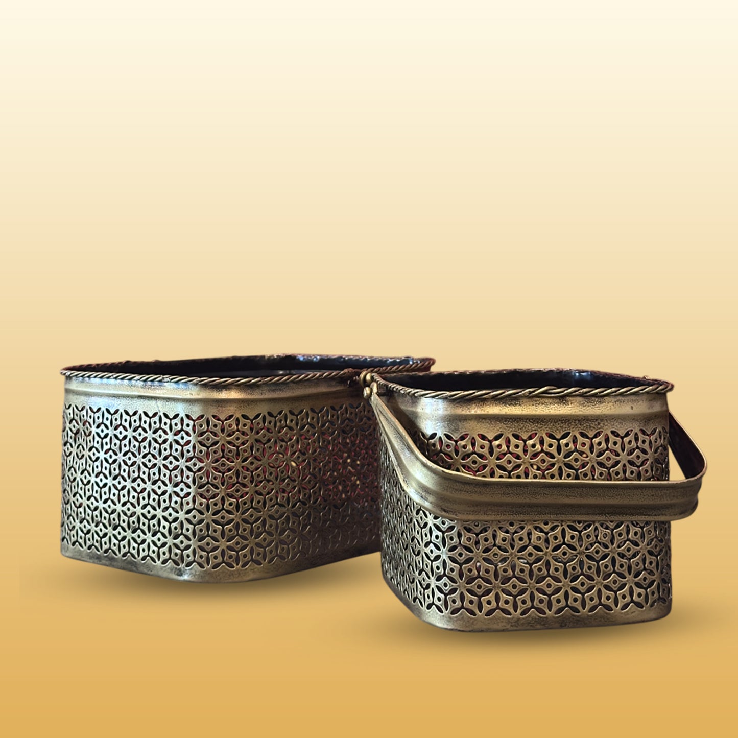 Set of 2 Iron Galaxy Basket