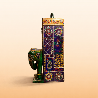 The Wooden Elephant Wine Bottle Box