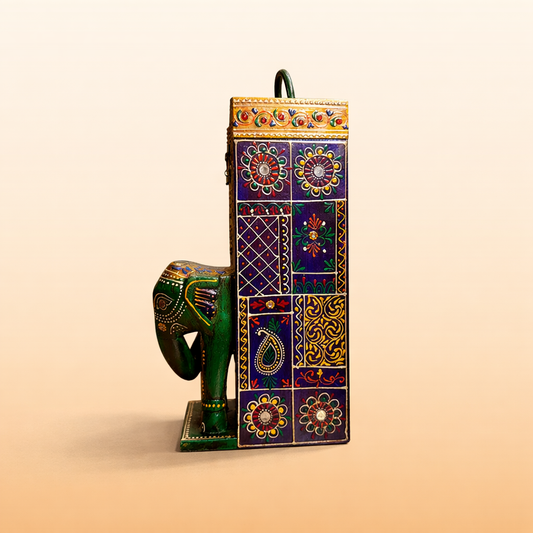 The Wooden Elephant Wine Bottle Box