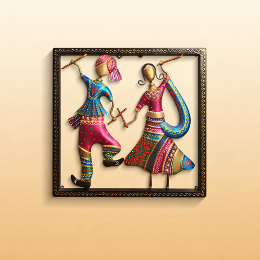 A Handcrafted Dancing Musicians Frame